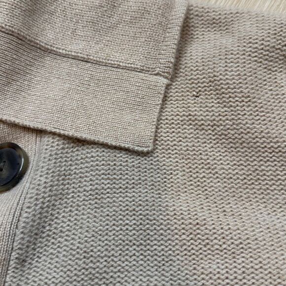 Patagonia Women’s 100% Cashmere Knit Better Sweater Coat Tan Medium - Picture 4 of 10